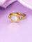 Designer Gold Polish 2 In 1 Fancy Finger Ring