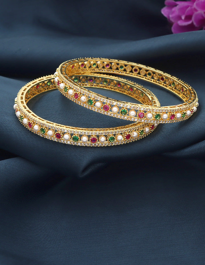 Designer Zirconia Bangles ZBGL11126