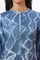 Blue Shibori Printed Dori Embroidered Rayon Twill Straight Kurta
