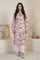 Off-White Floral Printed Straight Kurta