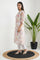 White Floral Printed Straight Kurta