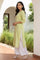 Lime Green Chevron Thread Work Straight Kurta