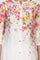 Off-White Floral Printed Straight Kurta