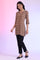 Brown Printed Straight Modal Kurti