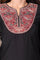 Black Embroidered Straight Kurta and Pant Set