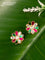Bugadi earrings floral design with jadau kundan stones