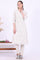 Beige Embroidered A-Line Kurta & Trousers Set