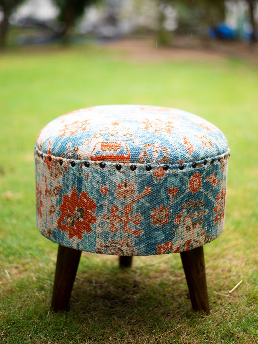 Autumn Dream Solid Wood Ottoman