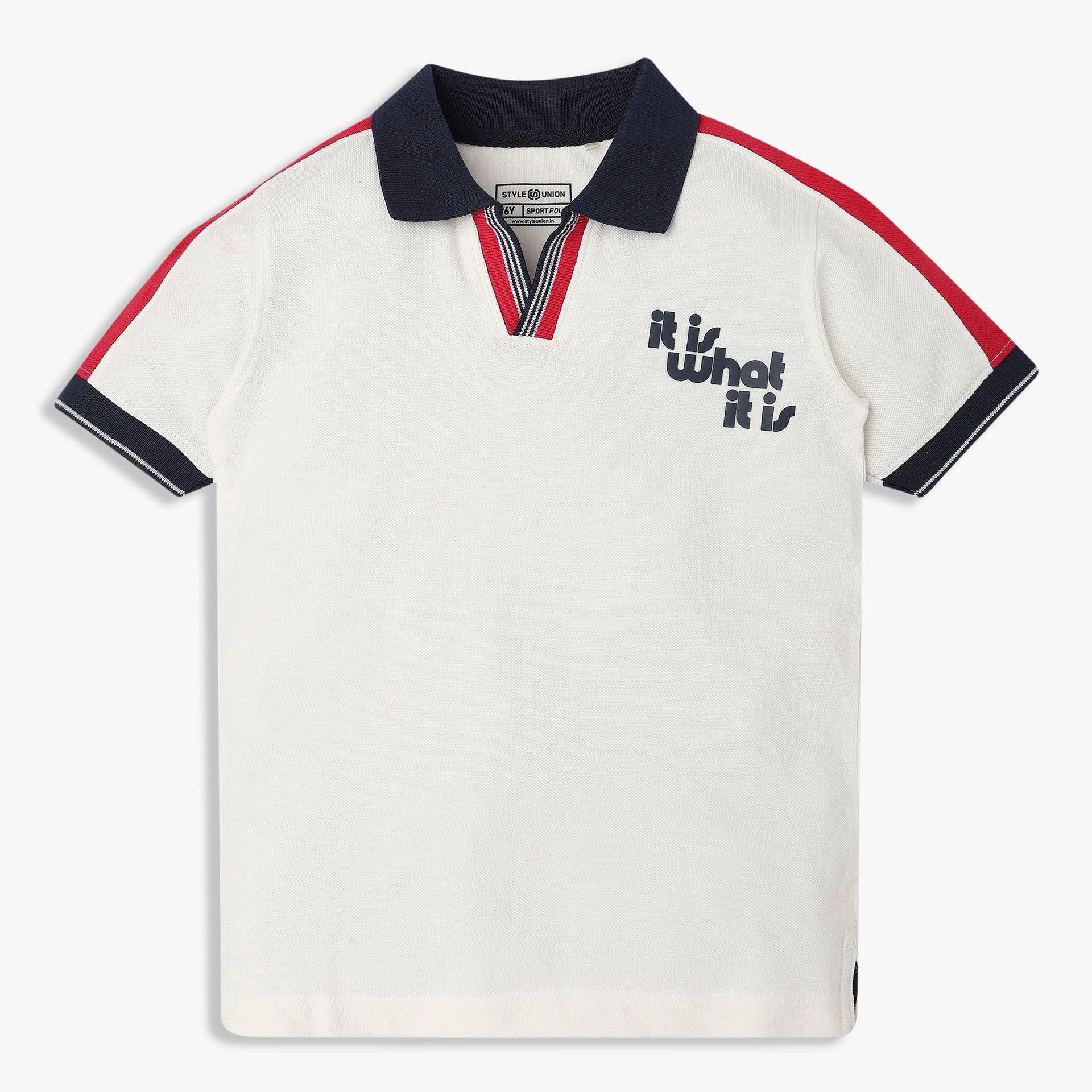Boys Cotton Cut and Sew Polo T-Shirt