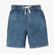 Boys Solid Above Knee Fully Elasticated With Drawcord Shorts