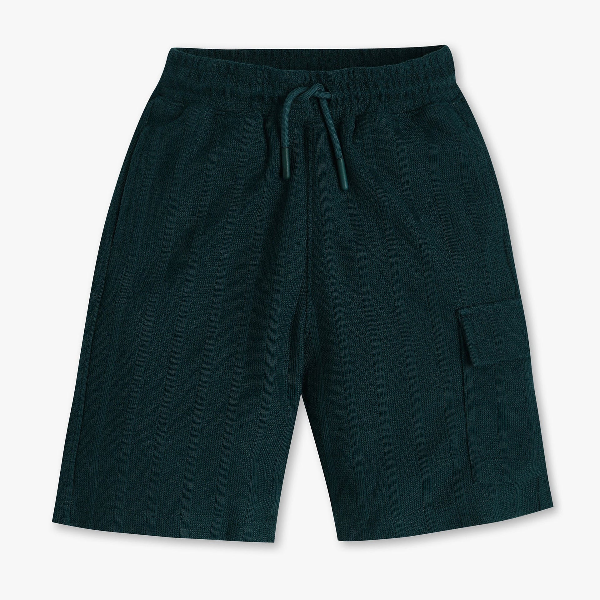 Boys Knitted Solid Shorts