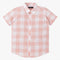 Boys Half Sleeve Shirt Collar Checkered Shirt