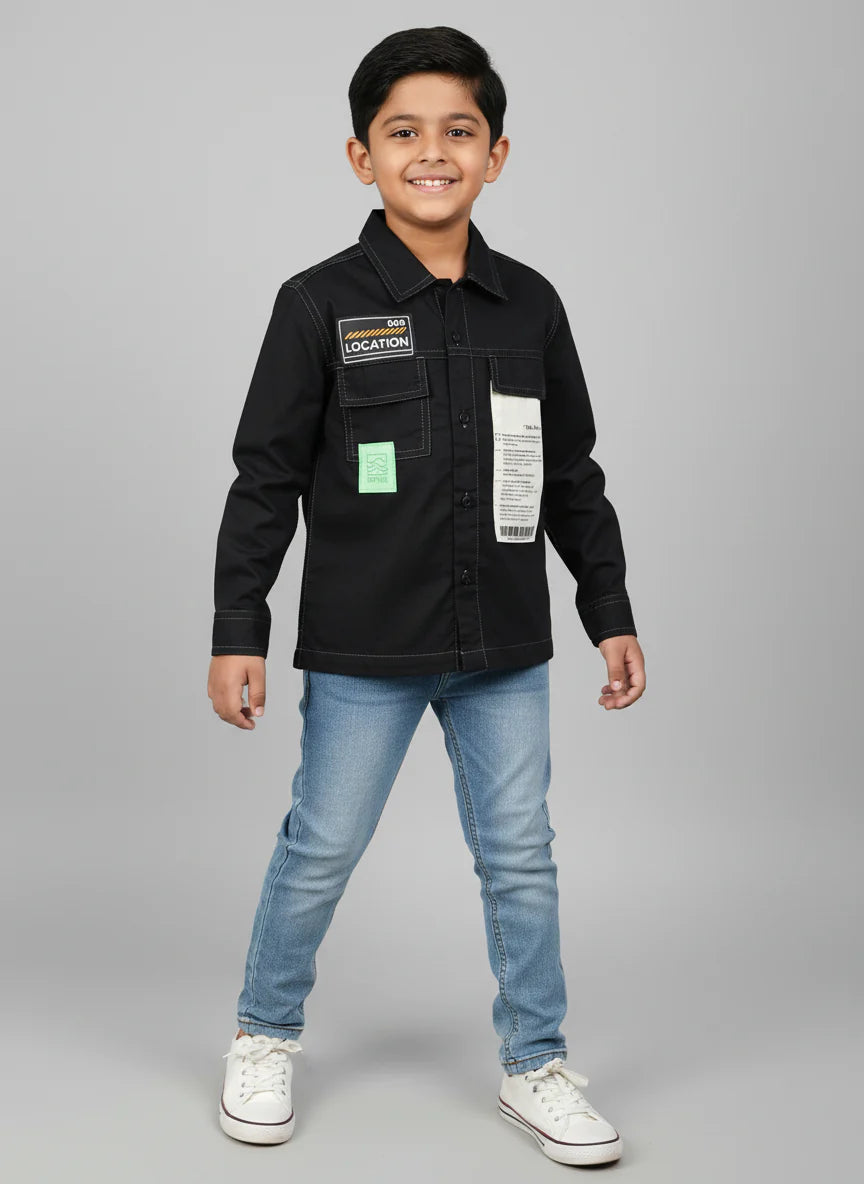 Boys Cotton Cut And Sew Shirt