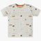 Boys Regular Fit Checkered T-Shirt