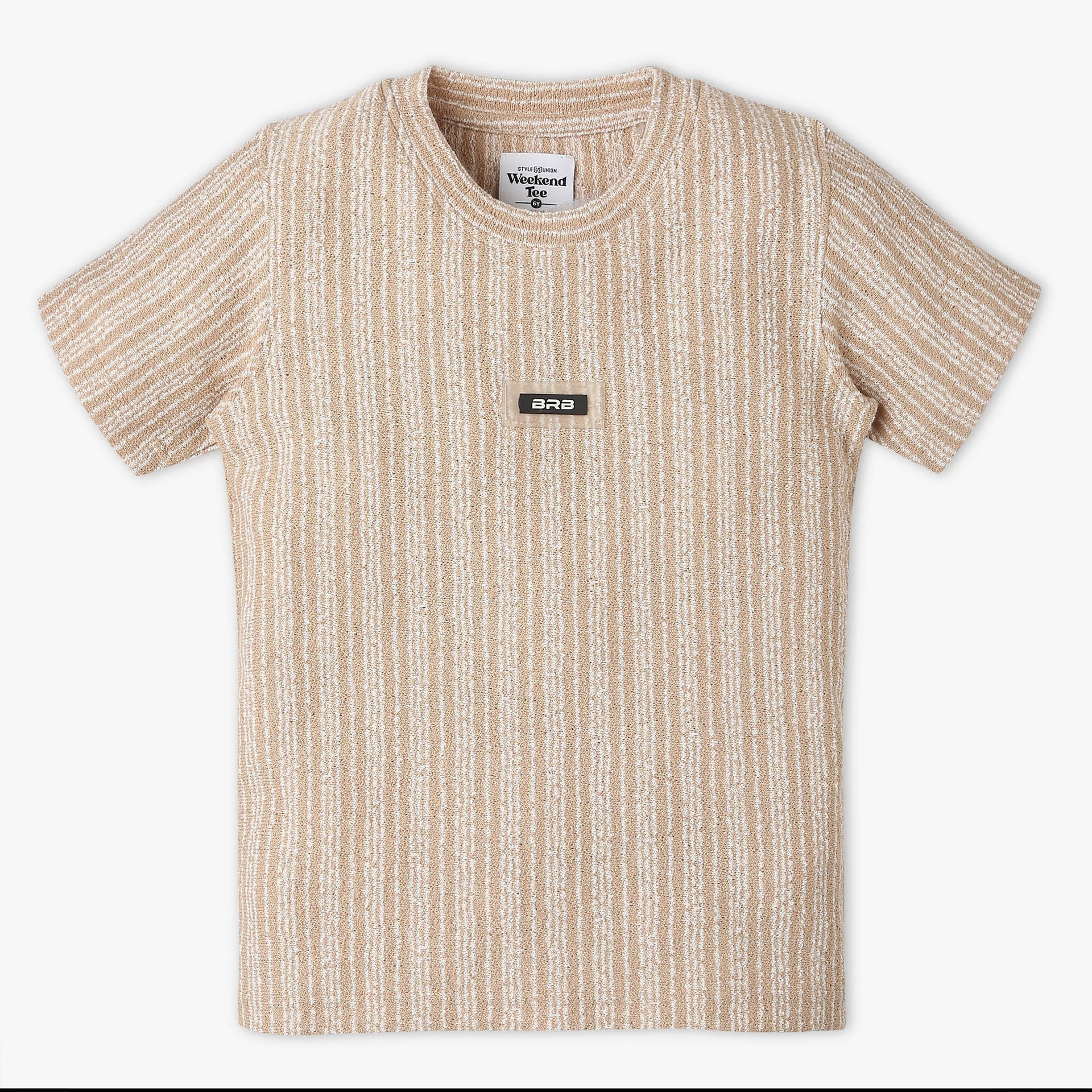 Boys Cut And Sew Crew Neck Weekend T-Shirt