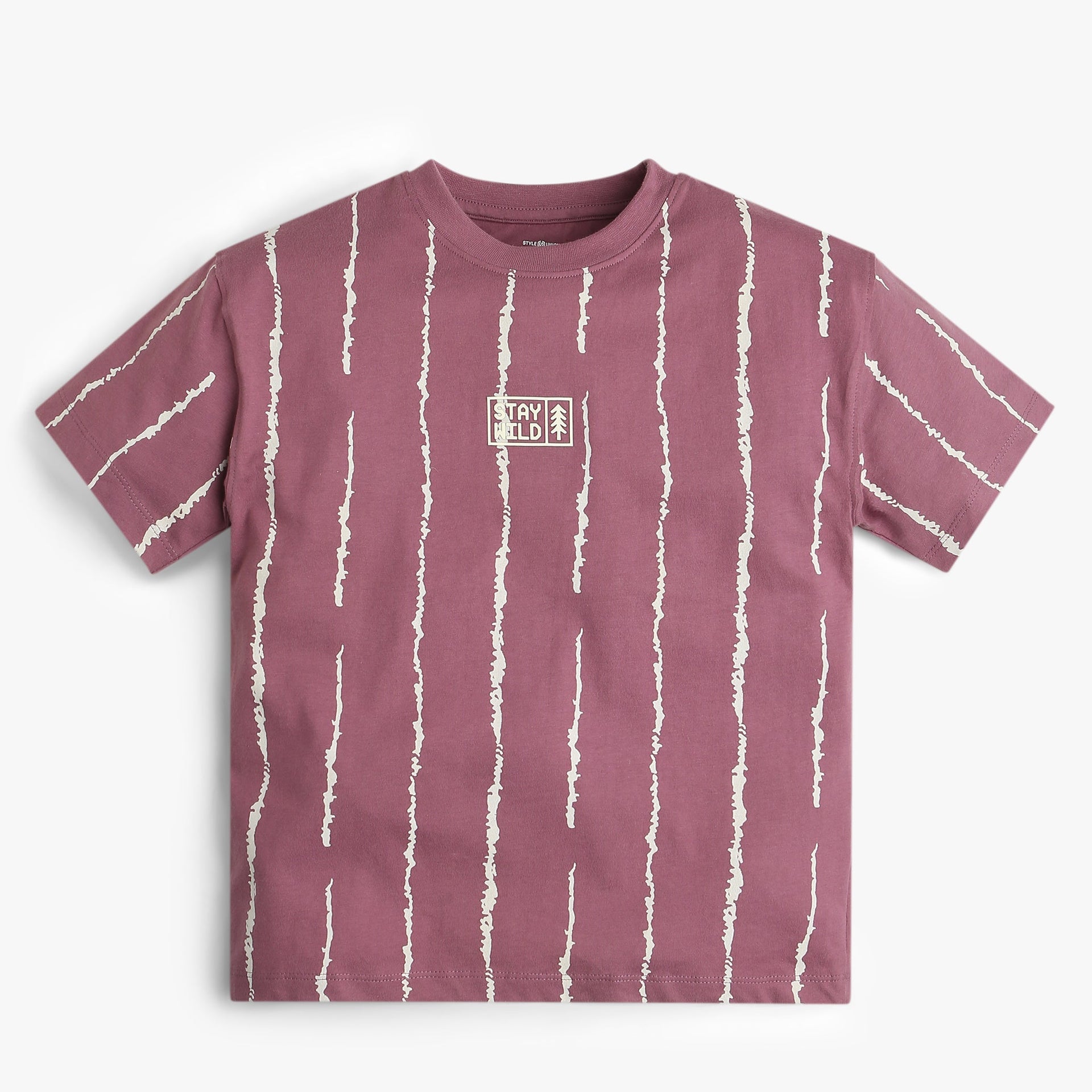 Boys Striped Crew Neck Weekend T-Shirt