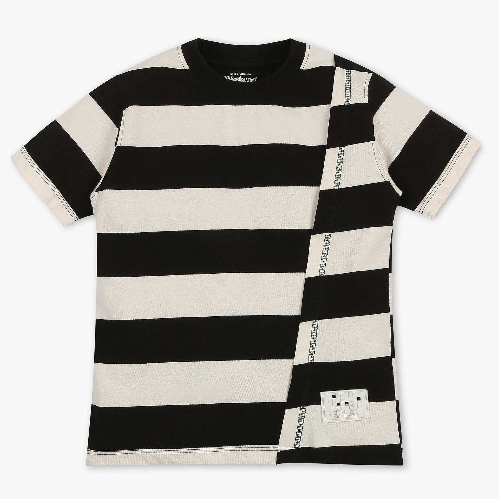 Boys Crew Neck Striped T-Shirt