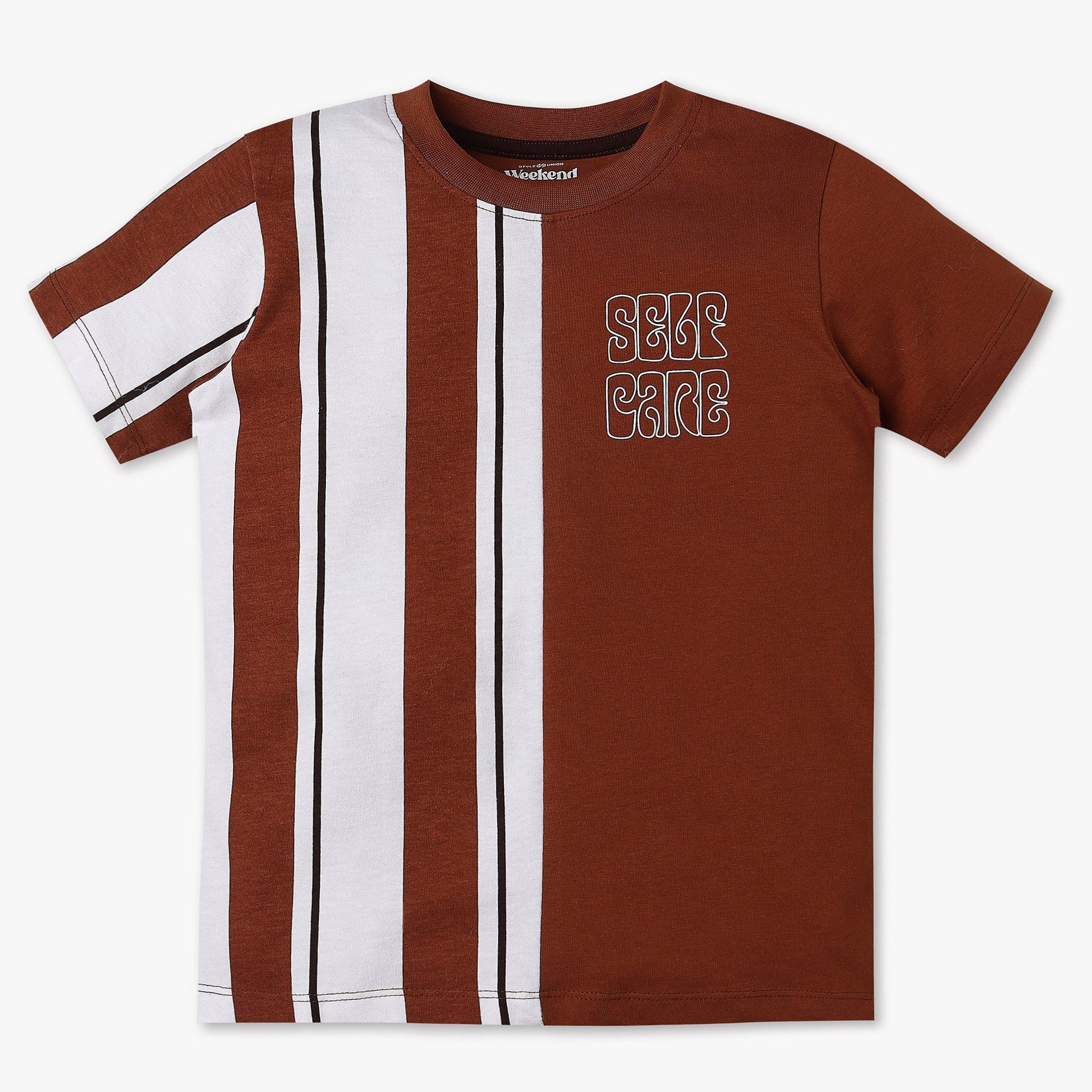 Boys Single Jersey Striped Weekend T-Shirt