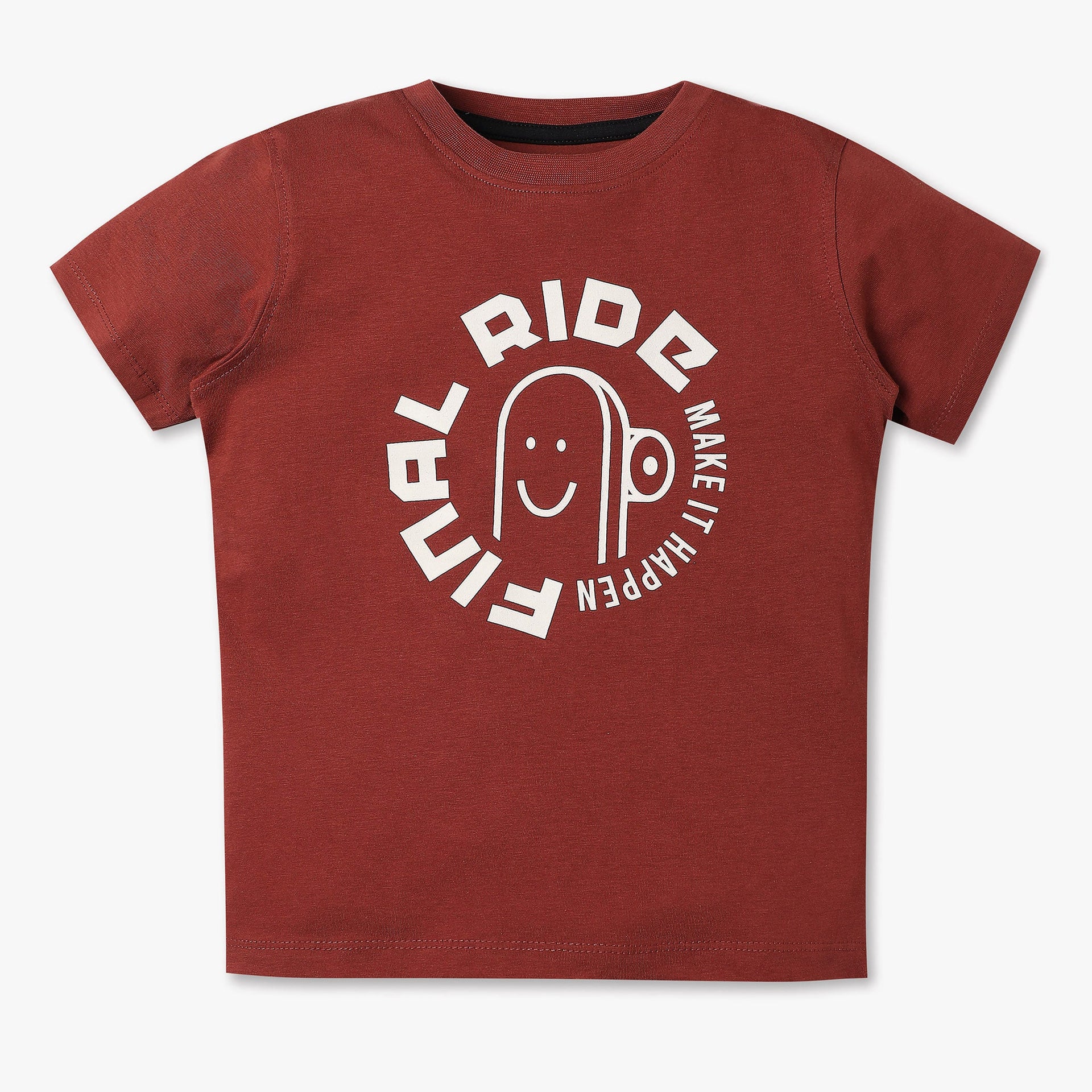 Boys Graphic Crew Neck Half Sleeve T-Shirt