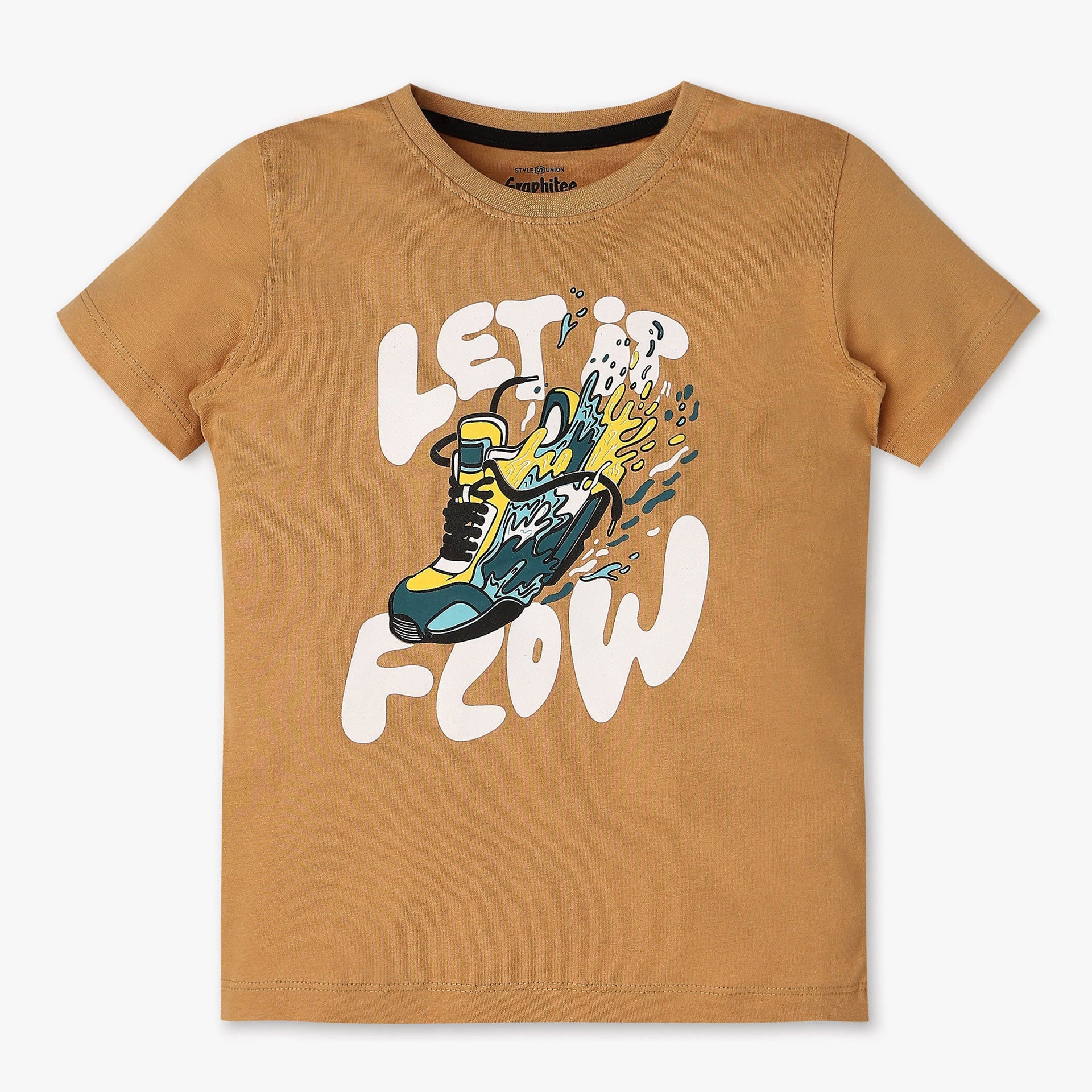 Boys Crew Neck Graphic T-Shirt