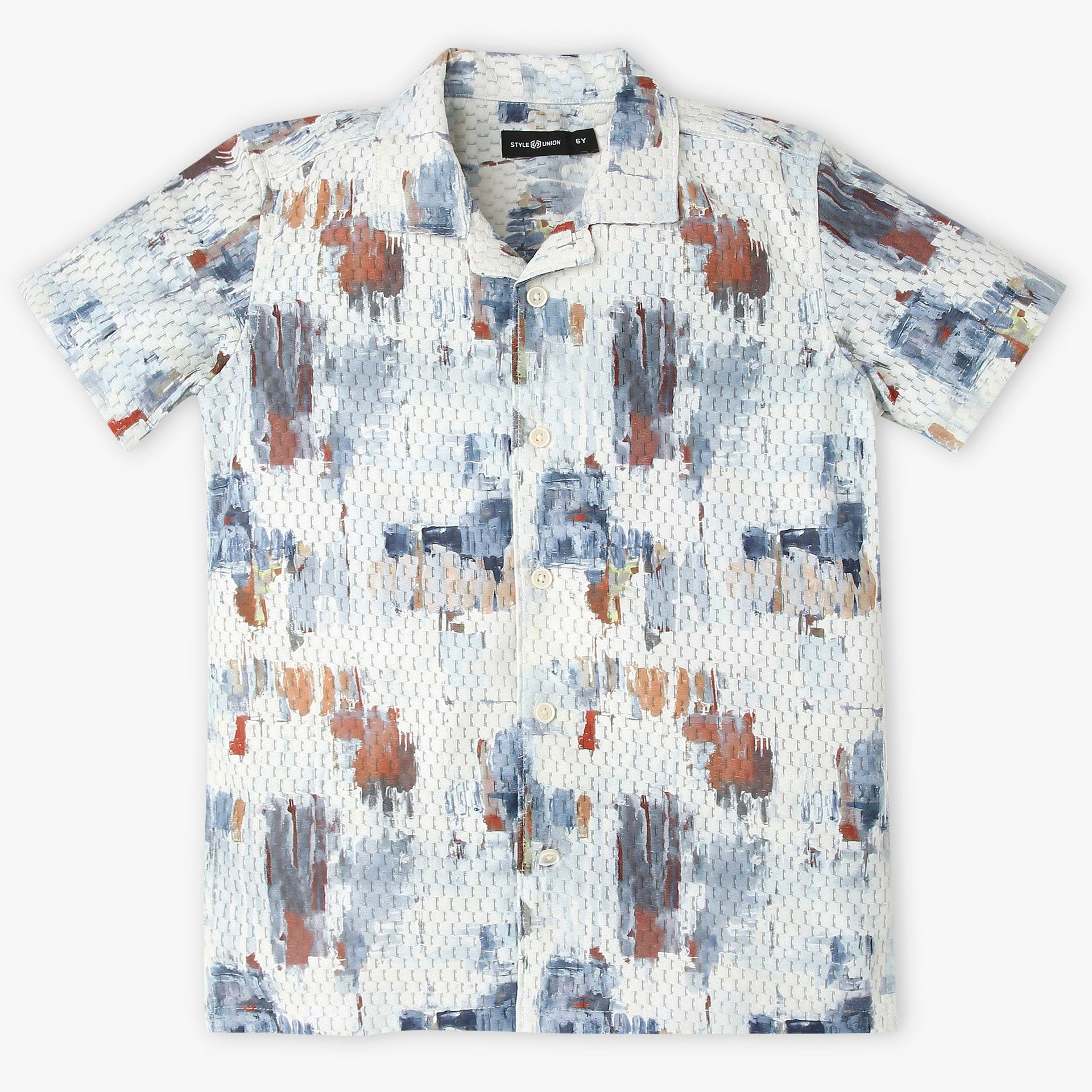 Boys Printed Cuban Shirt