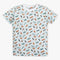 Boys Crew Neck Full Length Sleeve Sleep Set All Over Print Snooze -Half T-Shirt