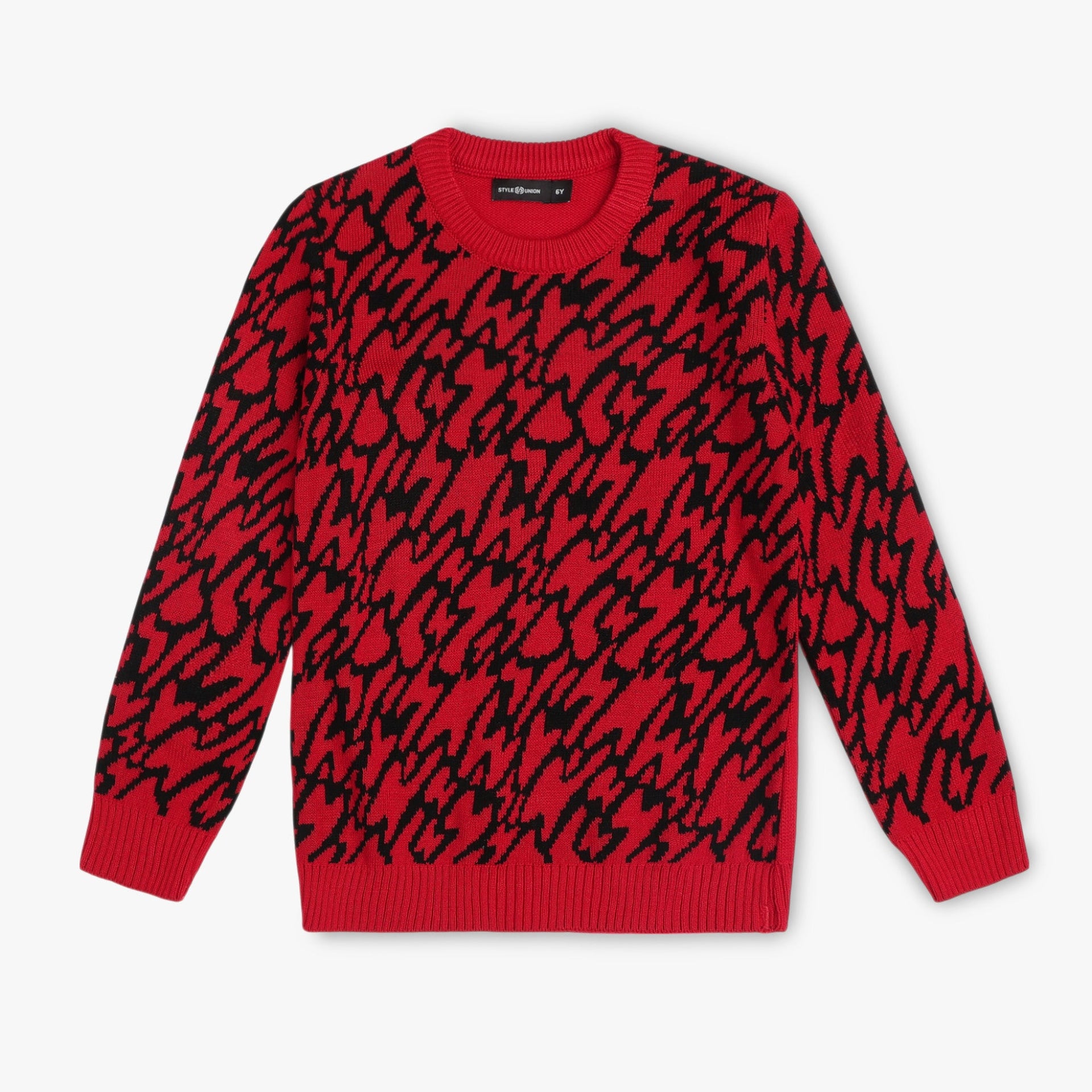 Boys Structured Crew Neck Sweater