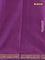 Banarasi katan silk saree dual shade of purple with zari woven floral buttas and zari woven border