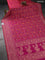 Banarasi uppada silk saree magenta pink with allover thread & zari woven floral weaves and floral zari woven border