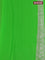 Banarasi chiffon silk saree light green with silver zari woven buttas and silver zari woven border