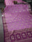 Chiniya silk saree mauve pink and wine shade with allover zari weaves and zari woven border