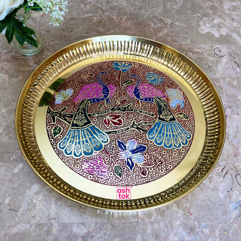 Ashtok – Tagged Brass Pooja Plate – Cherrypick