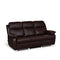 Carolina 3 Seater Sofa with 2 Manual Sofa Recliners- Brown