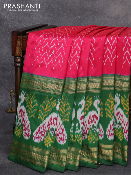 Pochampally Ikat Silk Saree - Byhand I Indian Ethnic Wear Online I  Sustainable Fashion I Handmade Clothes