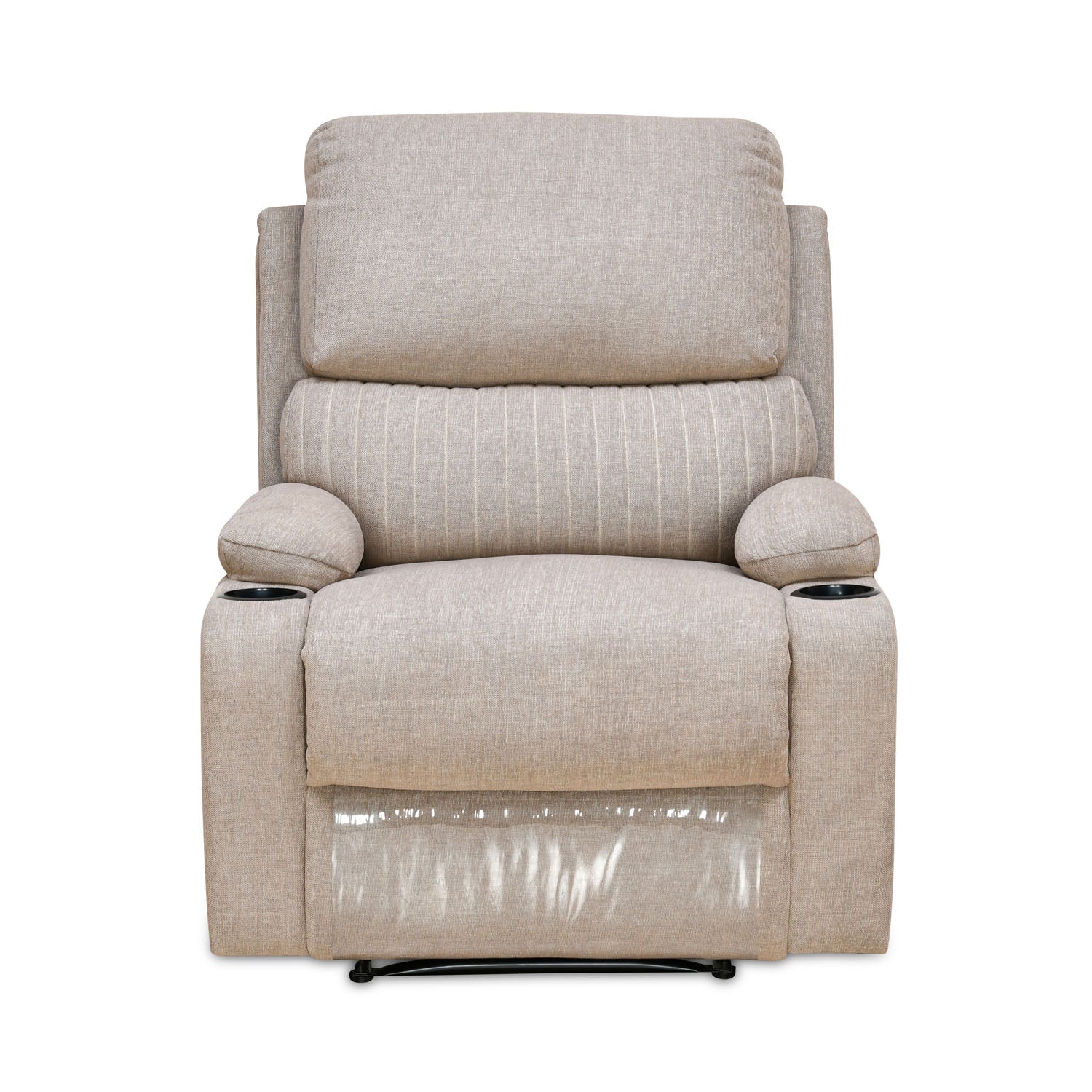 Manual recliner discount with cup holder