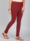 Maroon Knitted Churidar