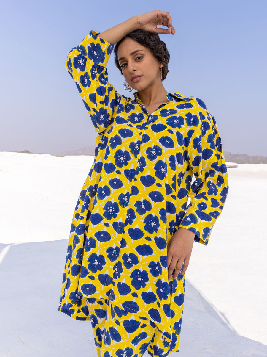 Natalie Slub Long Shirt - Comfort Fit