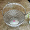 Crystal Basket German Silver, Flower Basket, Fruit Basket for Home Decor (Dia 5 Inches)