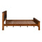 Dexter Solid Wood King Bed (Cappucino)