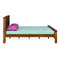 Dexter Solid Wood King Bed (Cappucino)