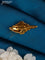 Antique saree pin shanku design with kemp and cz stones