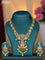 Antique necklace with kemp & cz stones and pearl hangings
