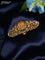 Antique hair clip medium size lakshmi design with kemp & cz stones