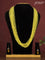 Jaipur multilayer beaded light yellow necklace without earing