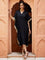 Ruhani Sequined Black Kaftan Kurta