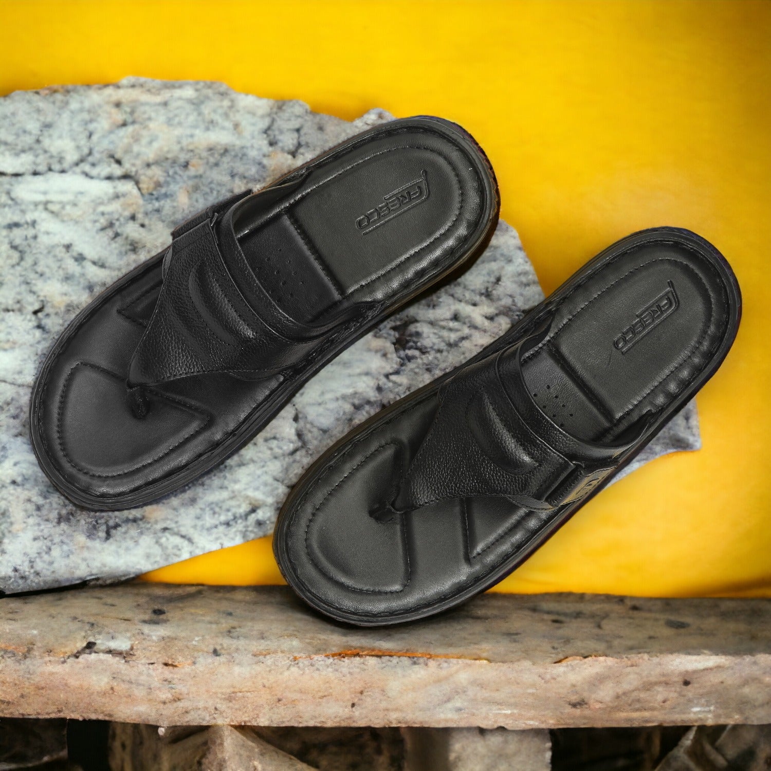 Black chappals outlet