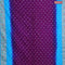 Bandhani saree purple and light blue with allover bandhani prints and banarasi style border