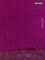Chiniya silk saree magenta pink with plain body and woven border
