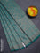 Banarasi semi silk saree teal green with allover thread & zari weaves and woven border