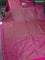 Banarasi semi silk saree pink with allover thread & zari weaves and woven border